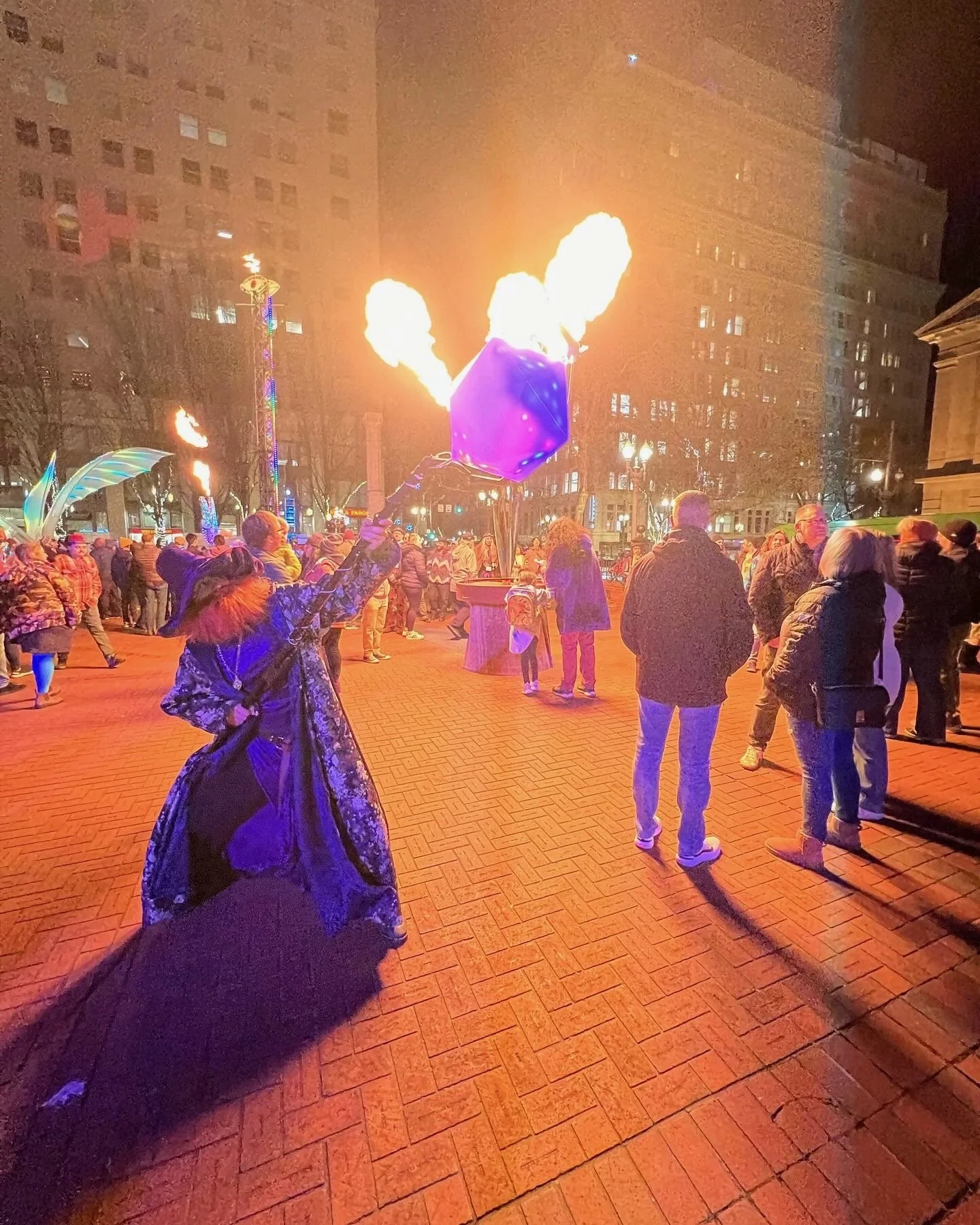 The Wizard — the glowing staff (it does not shoot fire).