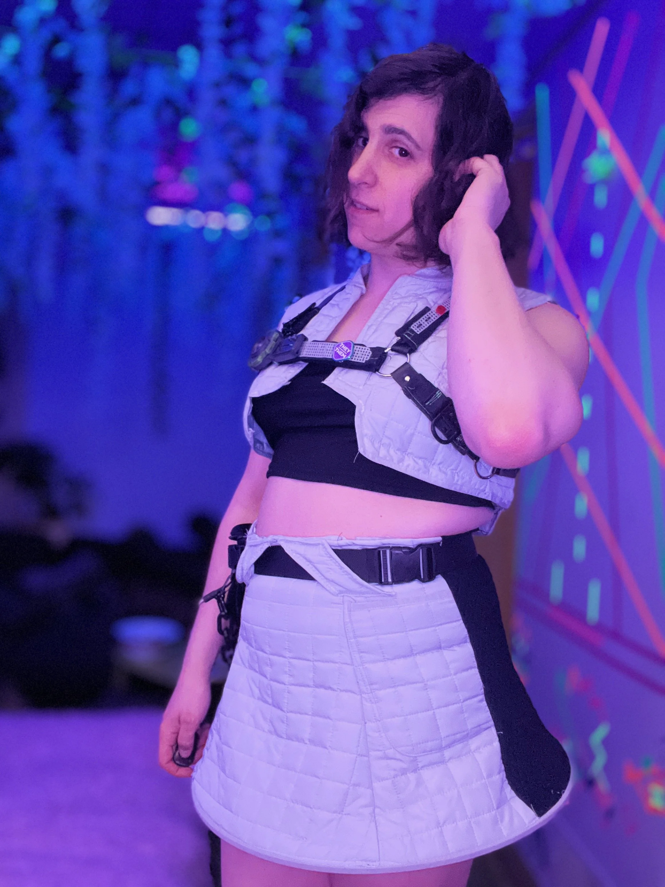 Neotropolis look — made from scratch, including the harness.