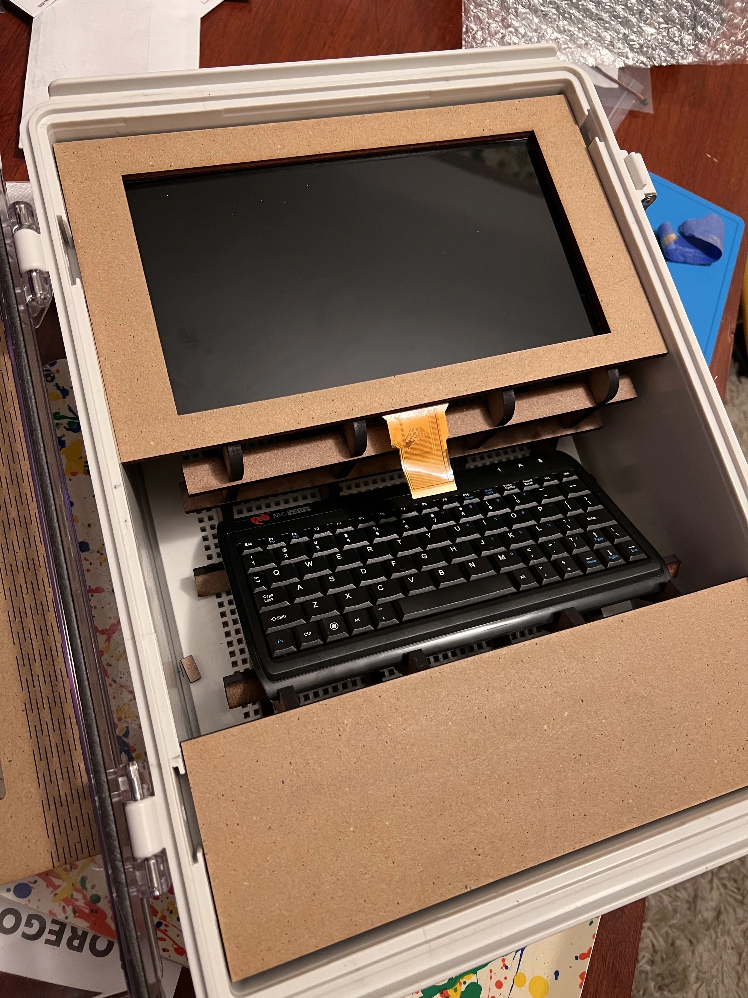 Prototype terminal at the Winter Lights Festival.