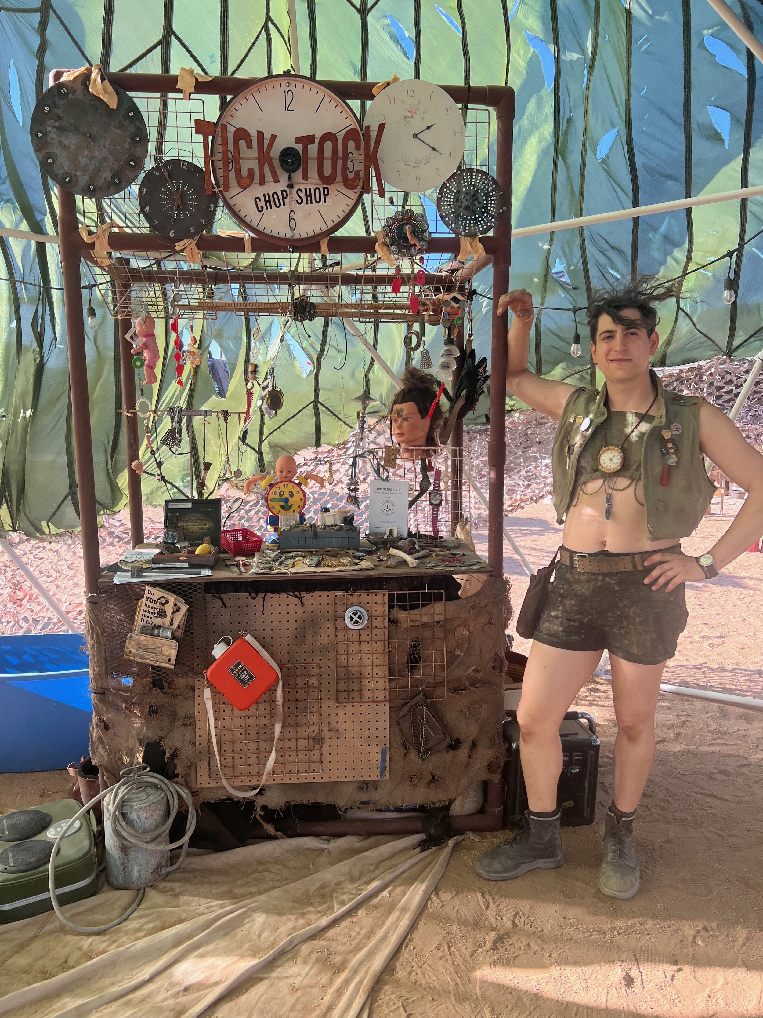 The Chop Shop, set up at Wasteland Weekend.