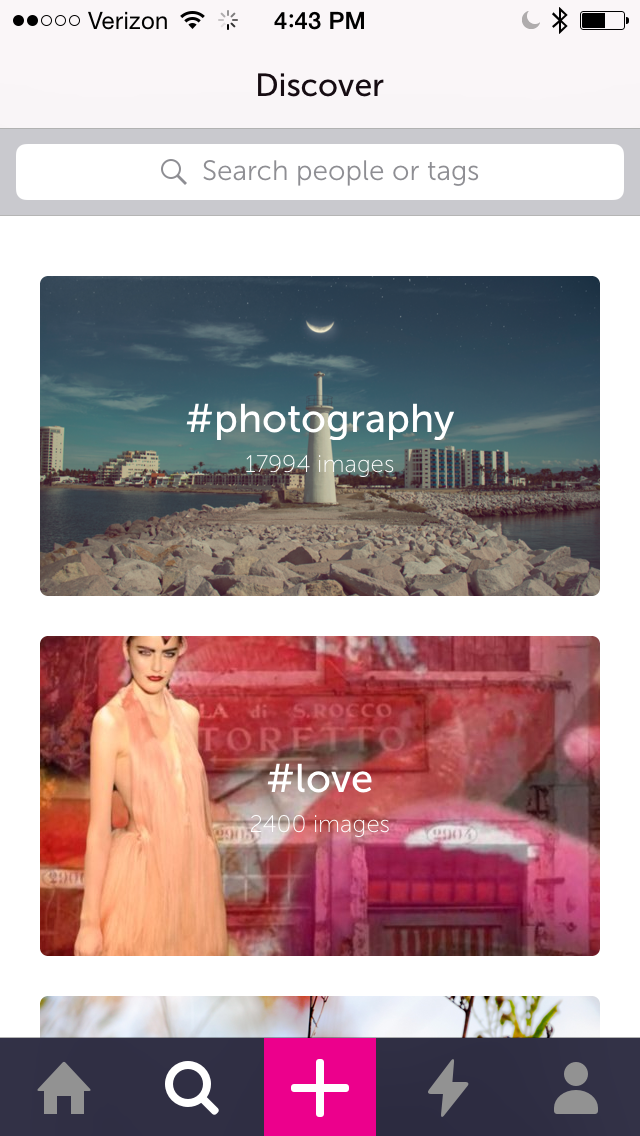 Tagging allows users to find new artists and artwork to purchase.